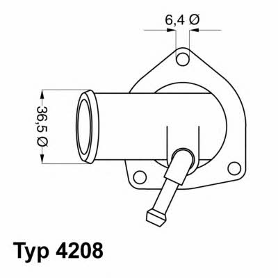 Wahler 4208.92D Thermostat, coolant 420892D