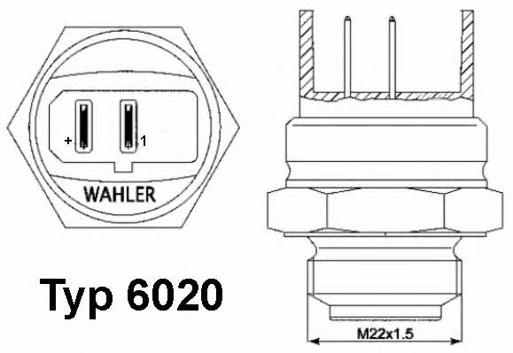 Wahler 6020.92D Fan switch 602092D