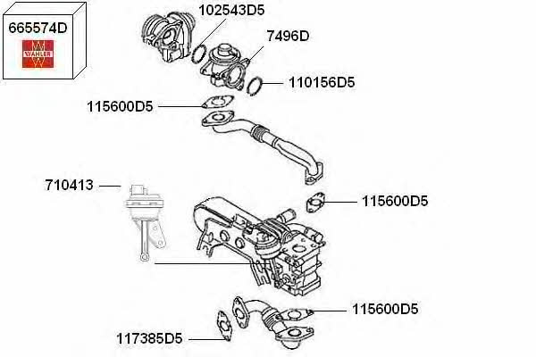 7900414 Wahler EGR Valve
