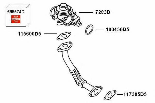 Wahler 7900415 EGR Valve 7900415