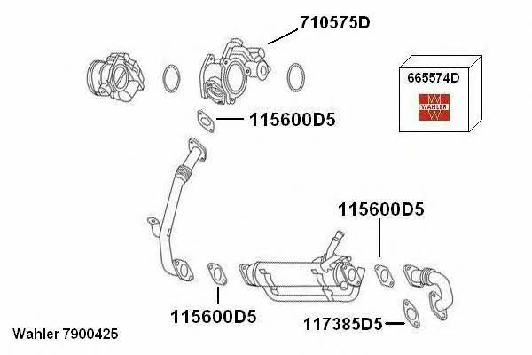 7900425 Wahler EGR Valve