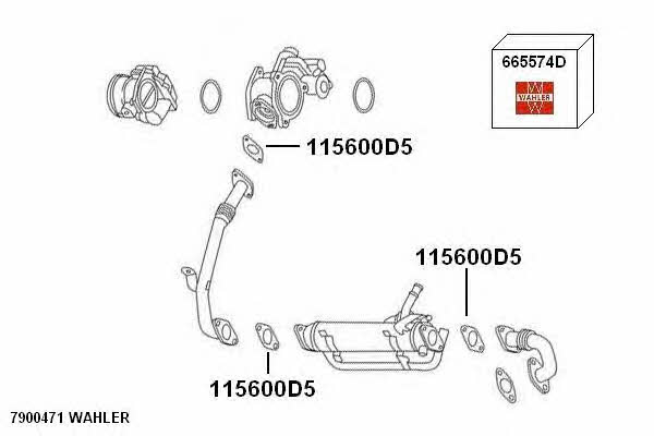 Wahler 7900471 EGR Valve 7900471