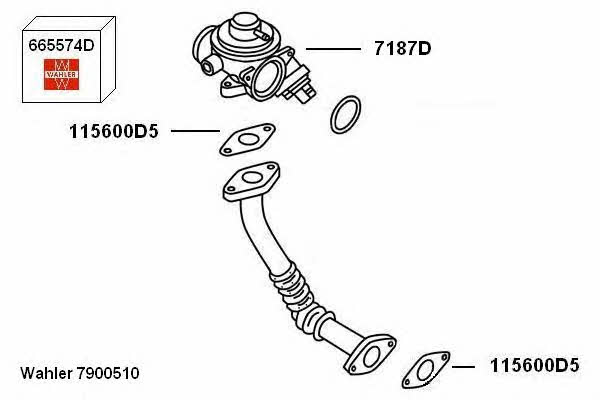 Wahler 7900510 EGR Valve 7900510 7900510 Wahler EGR Valve