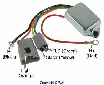 Wai D7014 Alternator regulator D7014