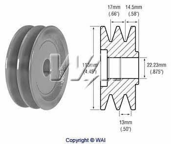 Wai 24-5500 Belt pulley generator 245500