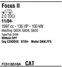 FOH18518A Walker Exhaust system