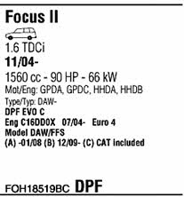 FOH18519BC Walker Exhaust system