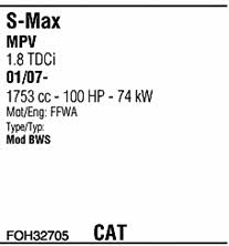 Walker FOH32705 Exhaust system FOH32705 FOH32705 Walker Exhaust system