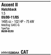 Walker HYH15380AA Exhaust system HYH15380AA HYH15380AA Walker Exhaust system
