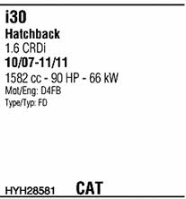 HYH28581 Walker Exhaust system
