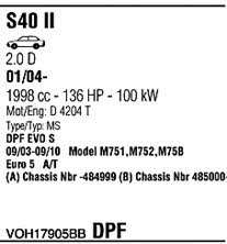 VOH17905BB Walker Exhaust system