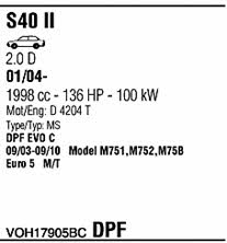 VOH17905BC Walker Exhaust system