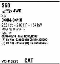 VOH18223 Walker Exhaust system
