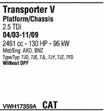 VWH17359A Walker Exhaust system