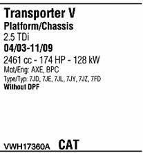 VWH17360A Walker Exhaust system