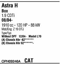 OPH09246A Walker Exhaust system
