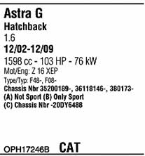 Walker OPH17246B Exhaust system OPH17246B OPH17246B Walker Exhaust system