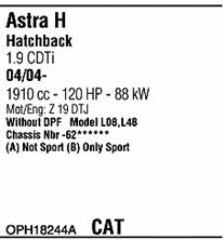 OPH18244A Walker Exhaust system