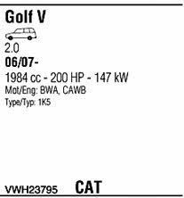 VWH23795 Walker Exhaust system