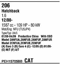PEH15705BB Walker Exhaust system
