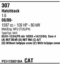 PEH15901BA Walker Exhaust system