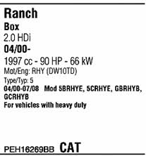 PEH16269BB Walker Exhaust system