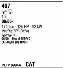 PEH18994A Walker Exhaust system