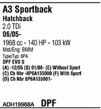 ADH19968A Walker Exhaust system