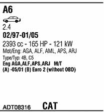 ADT08316 Walker Exhaust system