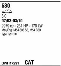 BWH17291 Walker Exhaust system