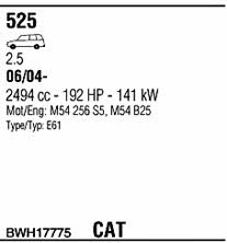 BWH17775 Walker Exhaust system