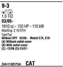 SAH18570A Walker Exhaust system