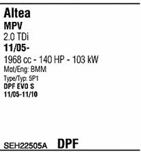 SEH22505A Walker Exhaust system
