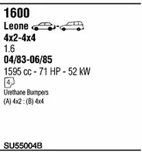  SU55004B Exhaust system SU55004B