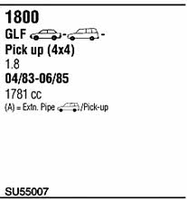 Walker SU55007 Exhaust system SU55007 SU55007 Walker Exhaust system