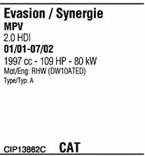 Walker CIP13862C Exhaust system CIP13862C CIP13862C Walker Exhaust system