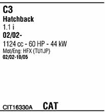 CIT16330A Walker Exhaust system