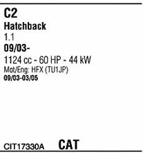 CIT17330A Walker Exhaust system
