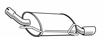 Rear exhaust silencer Opel Corsa C: 22477 Walker End Silencer