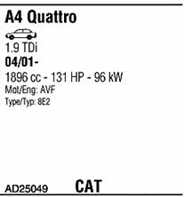 AD25049 Walker Exhaust system