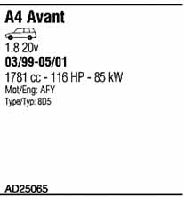  AD25065 Exhaust system AD25065