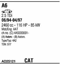AD25121 Walker Exhaust system