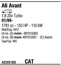AD25165 Walker Exhaust system