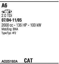 AD25192A Walker Exhaust system