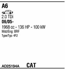 AD25194A Walker Exhaust system