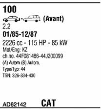 AD62142 Walker Exhaust system