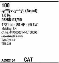 AD62154 Walker Exhaust system