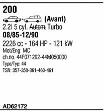  AD62172 Exhaust system AD62172