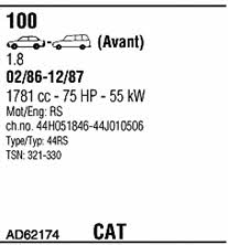 AD62174 Walker Exhaust system