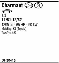  DH30416 Exhaust system DH30416